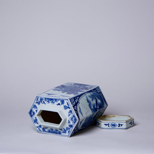 Hexagonal Lidded Jar