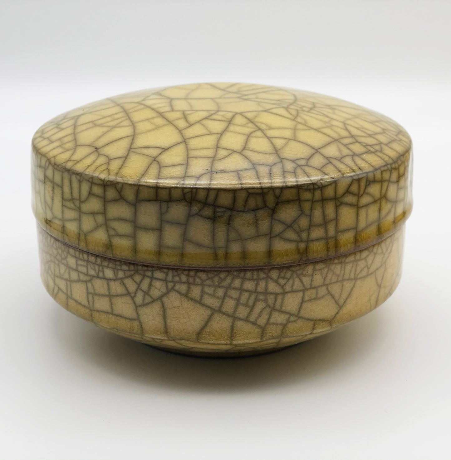 Yellow Raku Box