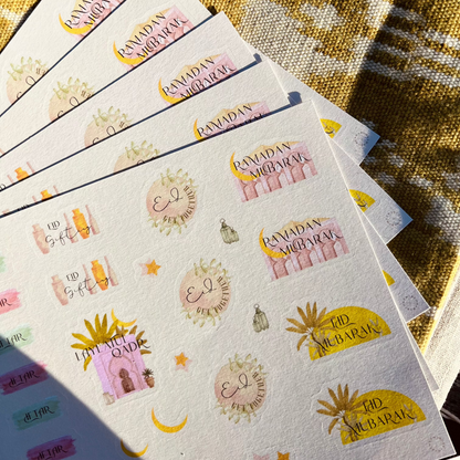 Ramadan Planner Sticker Sheets