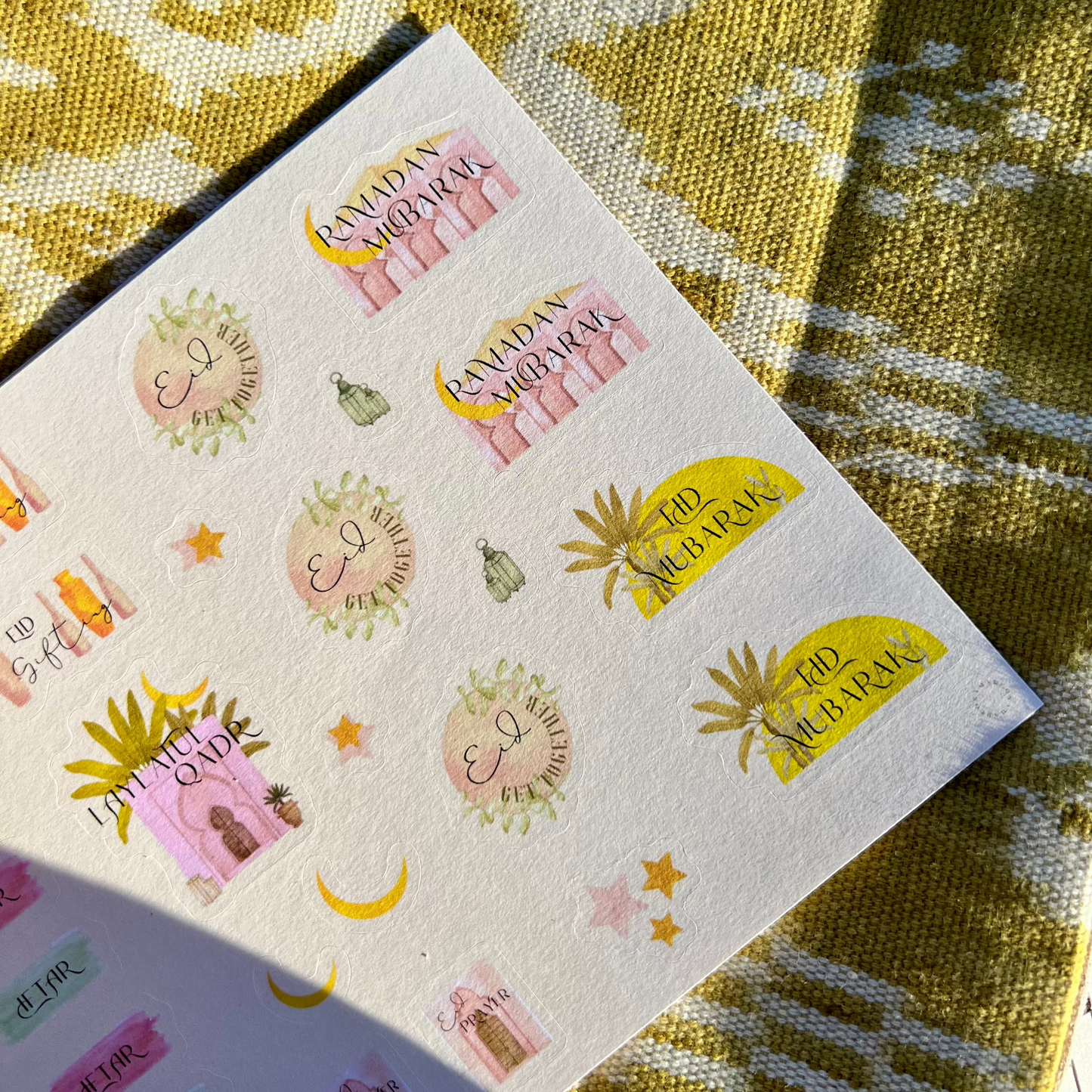 Ramadan Planner Sticker Sheets