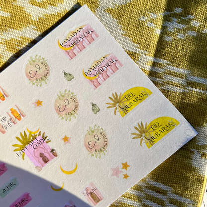 Ramadan Planner Sticker Sheets