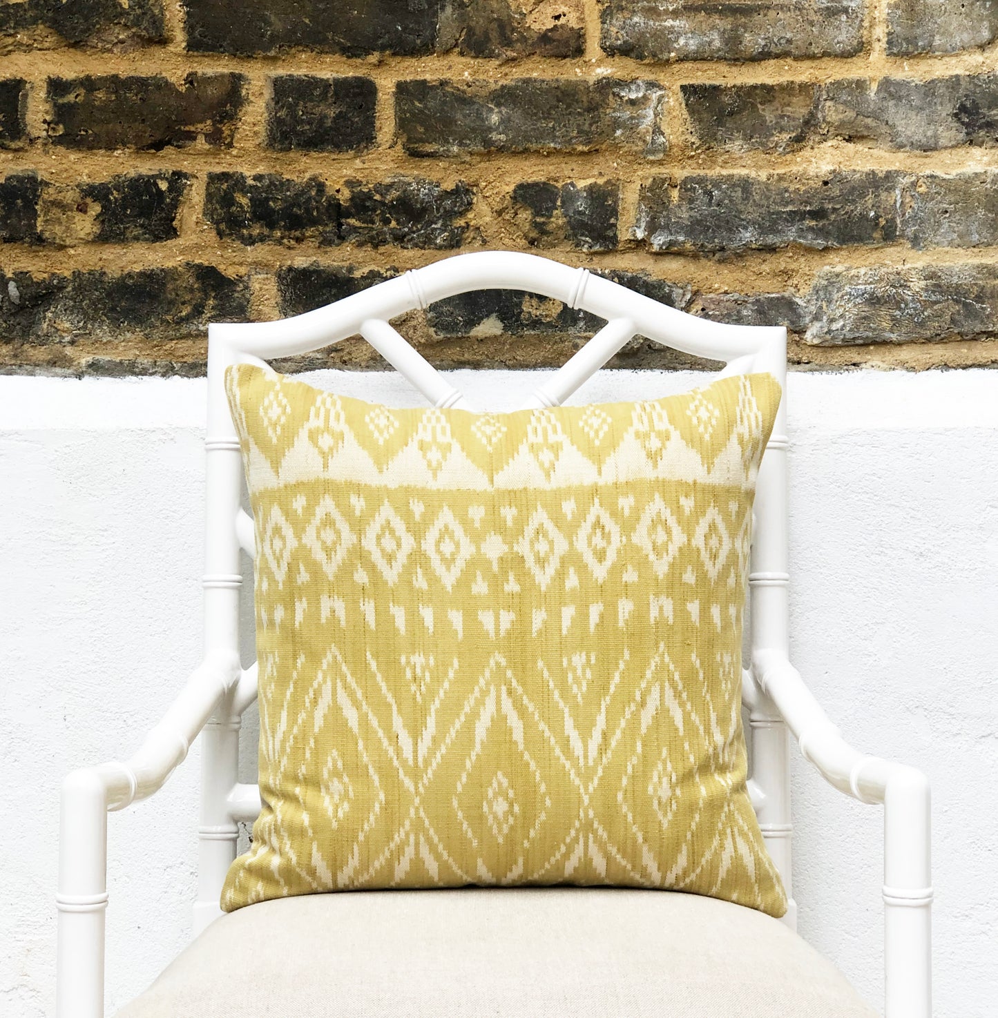 Ikat Cushion Cover - Rote Mustard