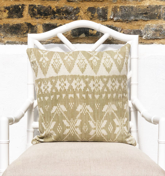 Ikat Cushion Cover - Rote Sage