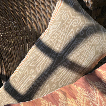 Ikat Lumbar Pillow Cover - Dayak Olive