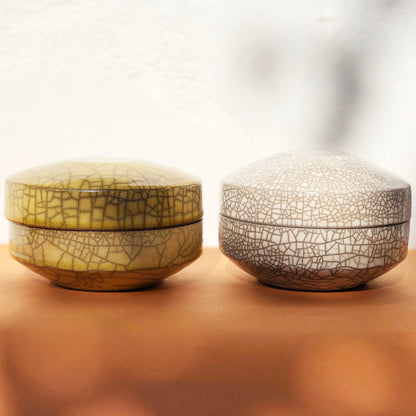 White Raku Box