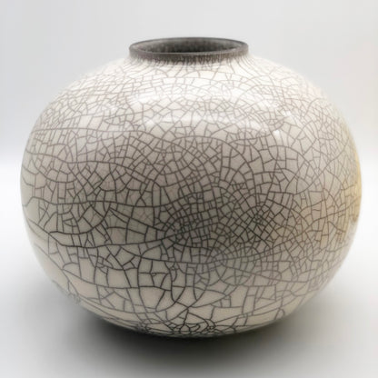 Round Raku Vase