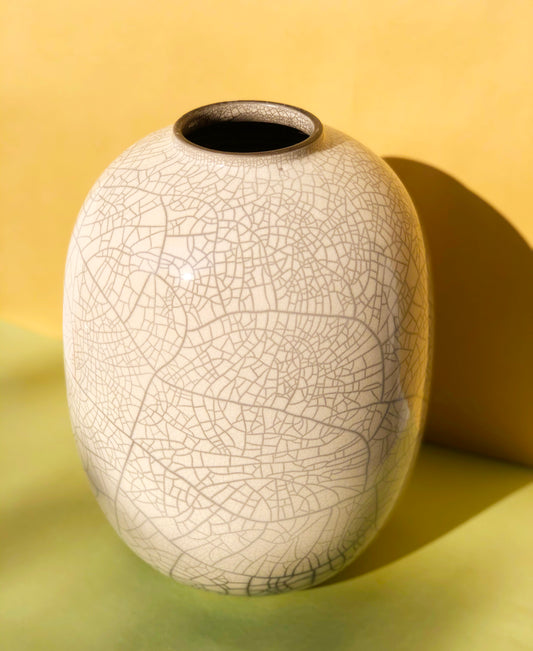 Long Raku Vase
