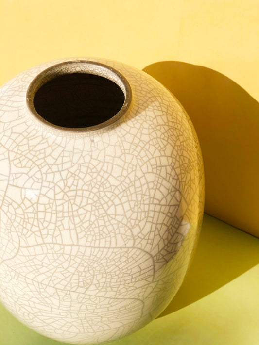 Long Raku Vase
