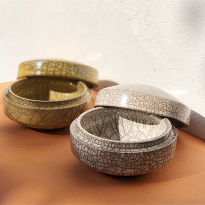 White Raku Box